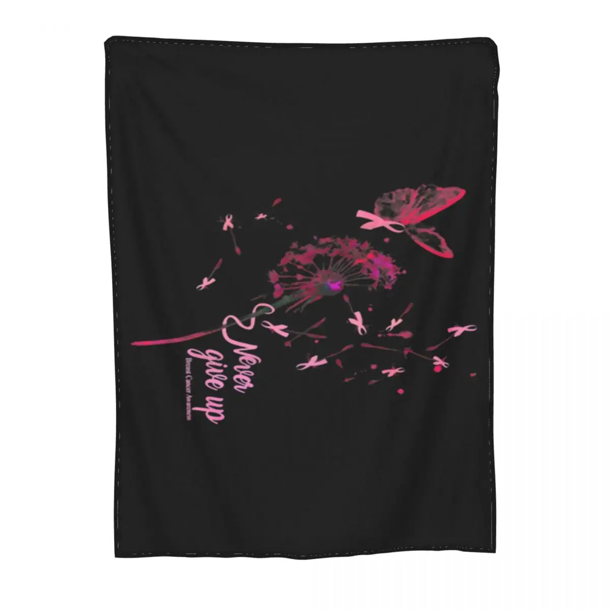 Одуванчик никогда не давайся забавное одеяло с информацией о раке молочной