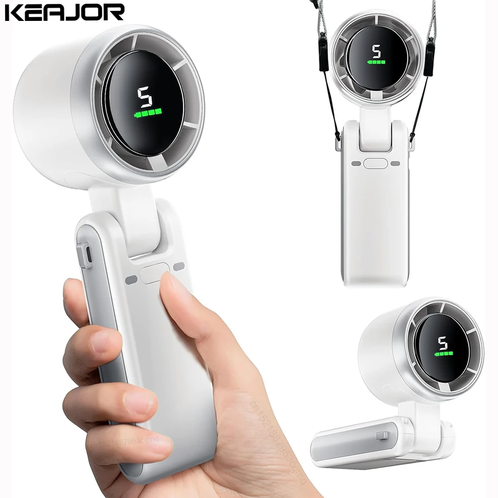 Портативный ручной турбовентилятор мини-складной перезаряжаемый персональный