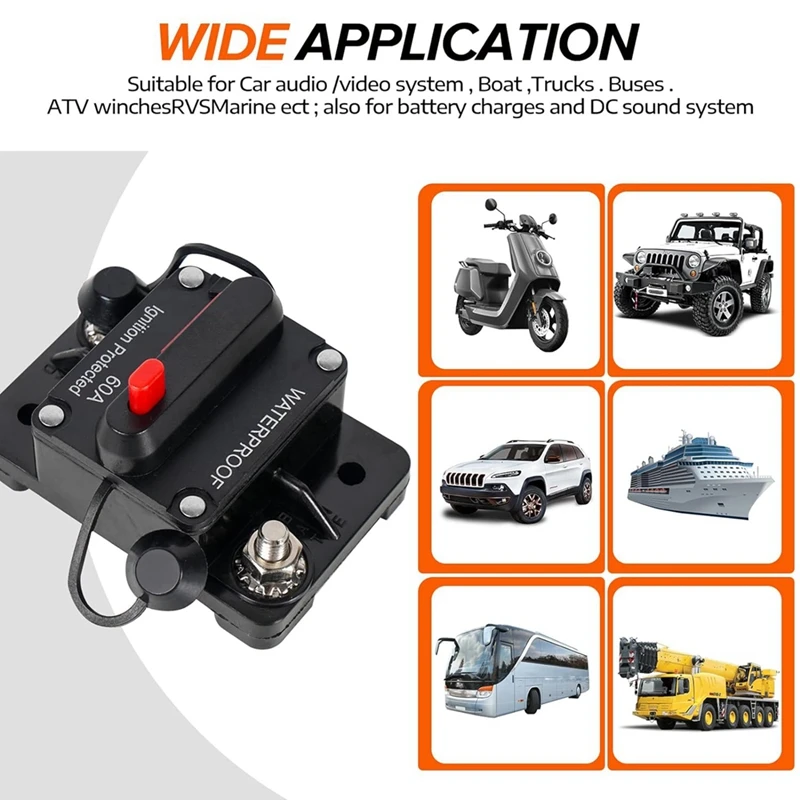 Автоматический выключатель 50 А с ручным сбросом лодочный троллинговый двигатель