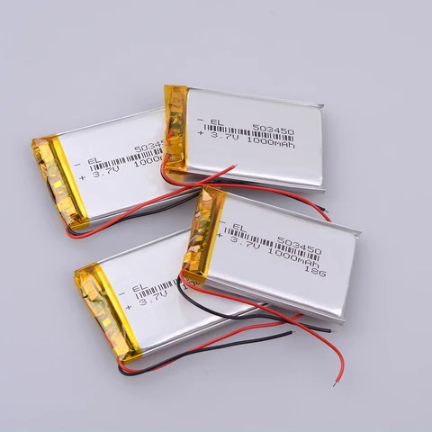 3,7 В 1000 мАч 503450   Батареи Литий-ионная полимерная аккумуляторная батарея