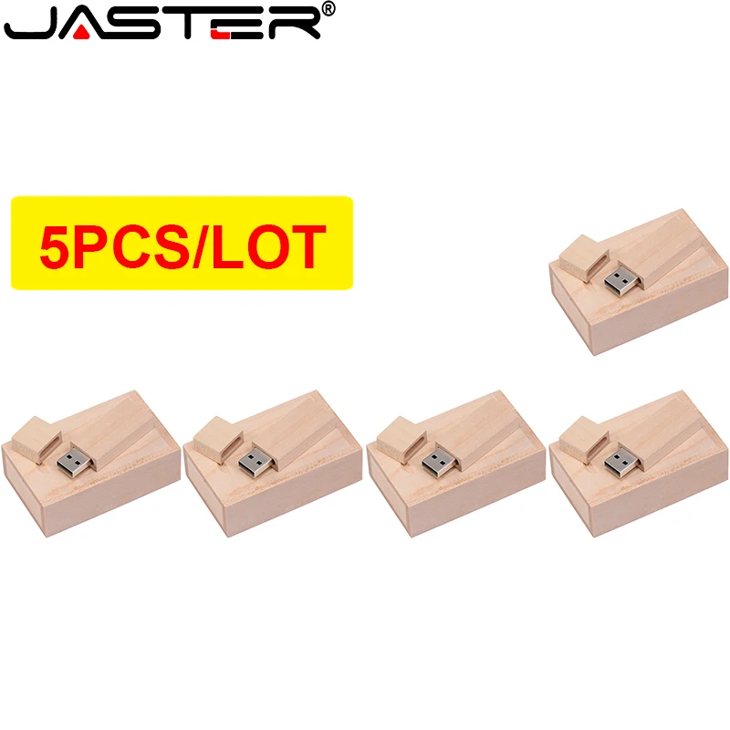 Деревянный флэш-накопитель USB 2 0 объемом 64 ГБ 5 шт./лот 32 флешка с бесплатным