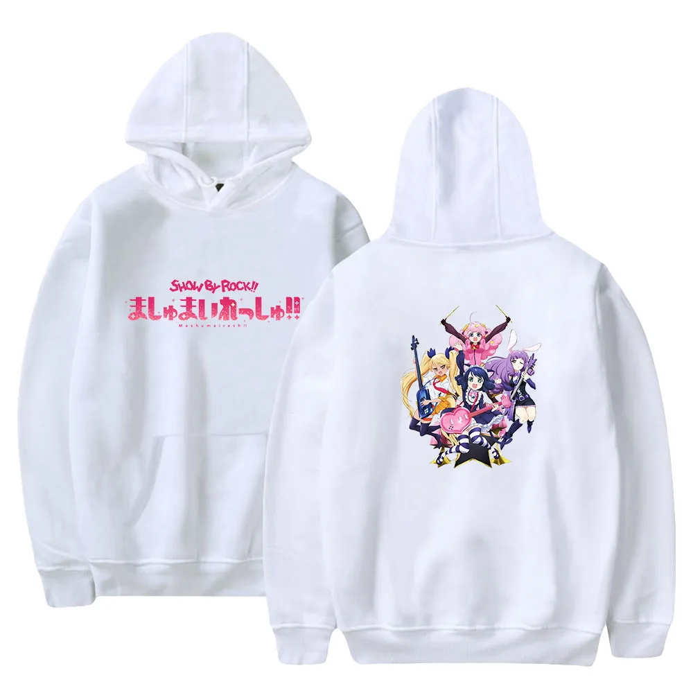 

2022 SHOW BY ROCK Merch Hoodie Harajuku Sweatshirts Fashion Tops Casual Hoody Cosplay Sweatshirt Hoodies Anime Clothes
