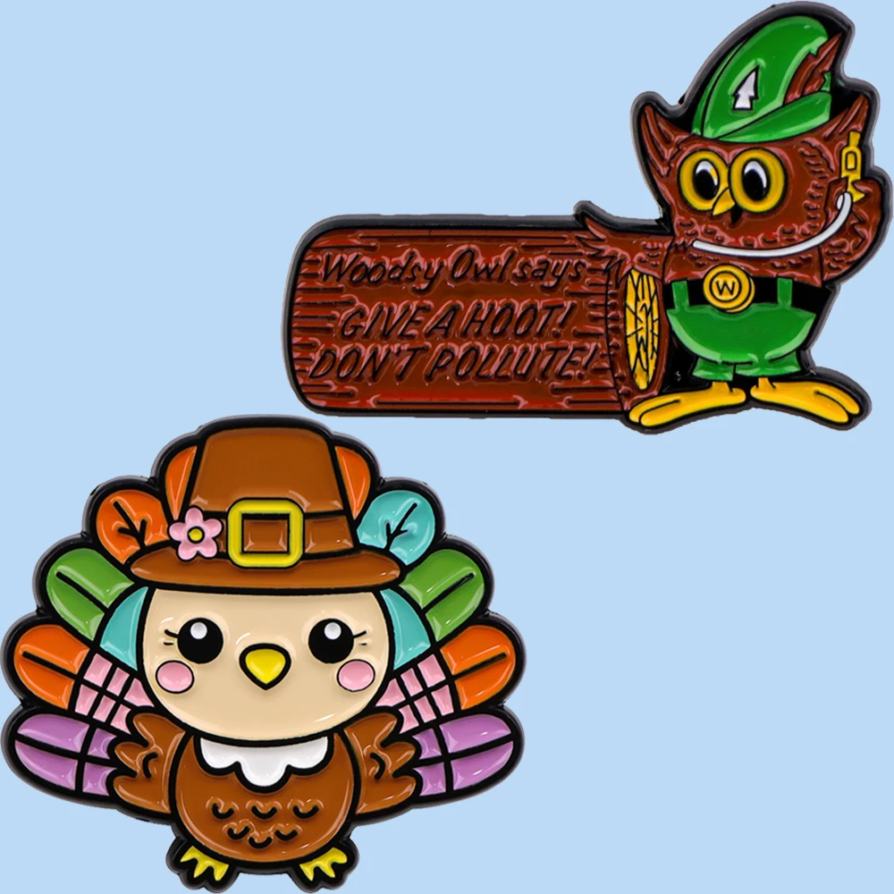 Эмалированная булавка с милыми совами значок булавки шапки одежда рюкзаки