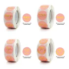 500 шт., Розовые наклейки с надписями Thank You