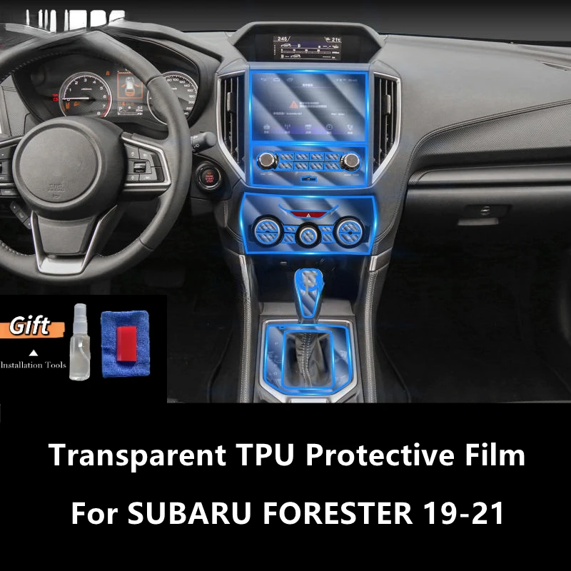 

For SUBARU FORESTER 19-21 Car Interior Center Console Transparent TPU Protective Film Anti-scratch Repair Film Accessories Refit