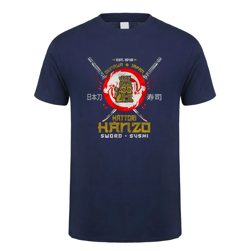 Футболка Hattori Hanzo летние крутые мужские хлопковые футболки с короткими рукавами