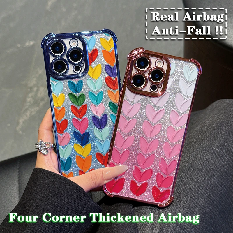 Чехол с маслом Love Plating для Xiaomi Redmi 13C 14C 12C 10C 9A K50 Note 13 12 11 10 9 4G 5G противоударный чехол