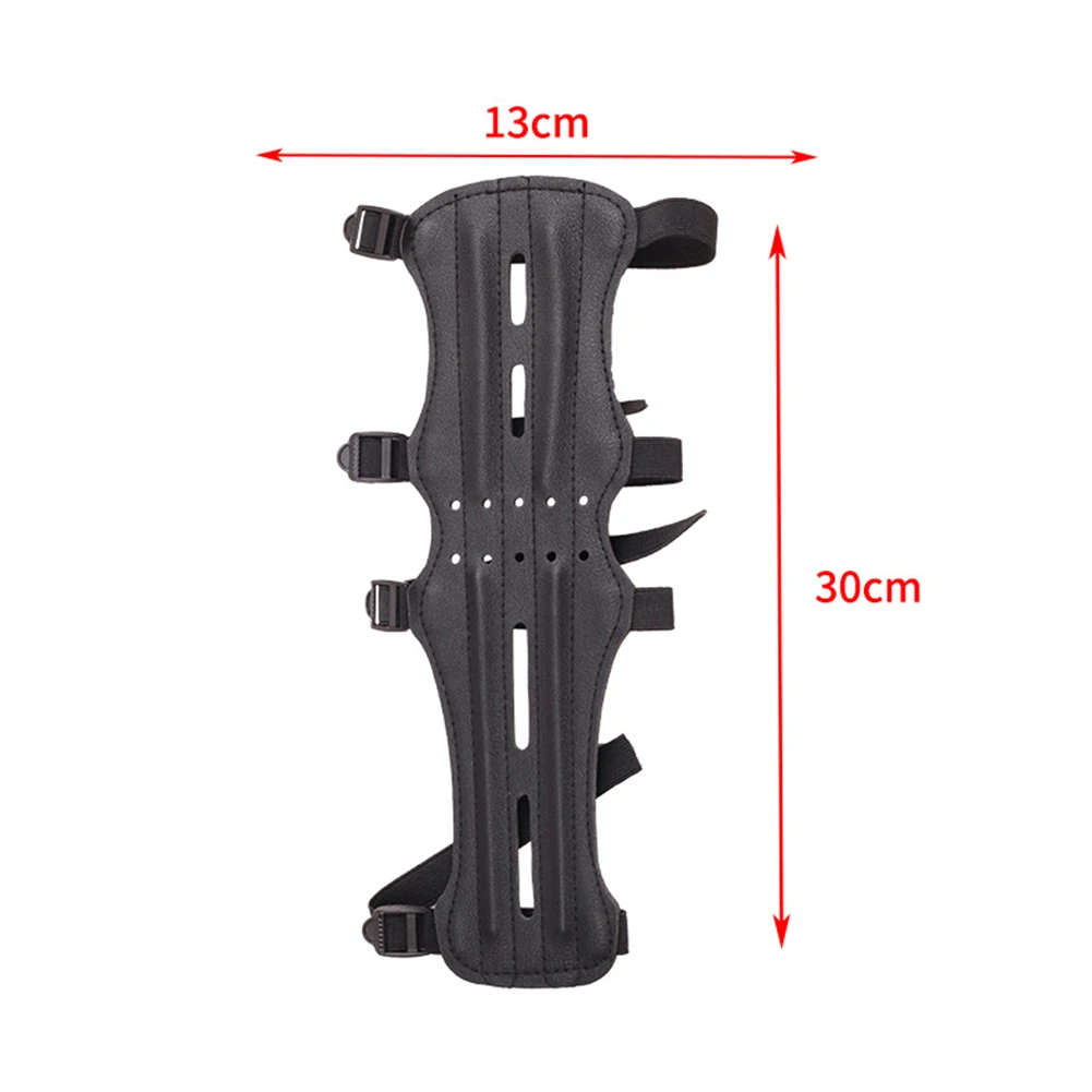 

Extended Holes Arm Guard Archery Supplies Bow And Arrow Equipment Long Leather Leather Material Archery Accessories
