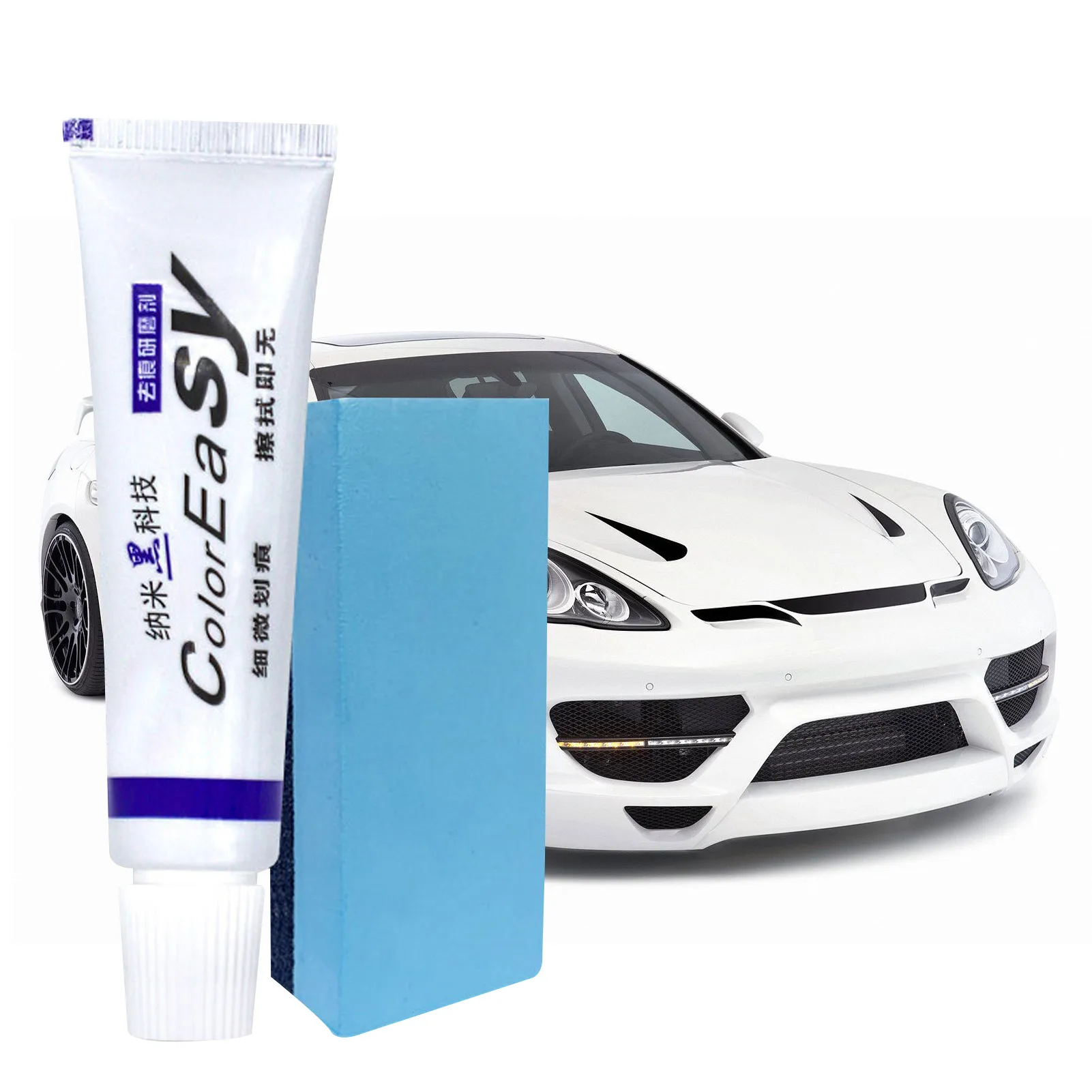 

Car Scratch Remover Car Scratch Remover 1 Pack With Sponge Car Paint Scratch Repair Car Polish With Sponge Car Paint Correction
