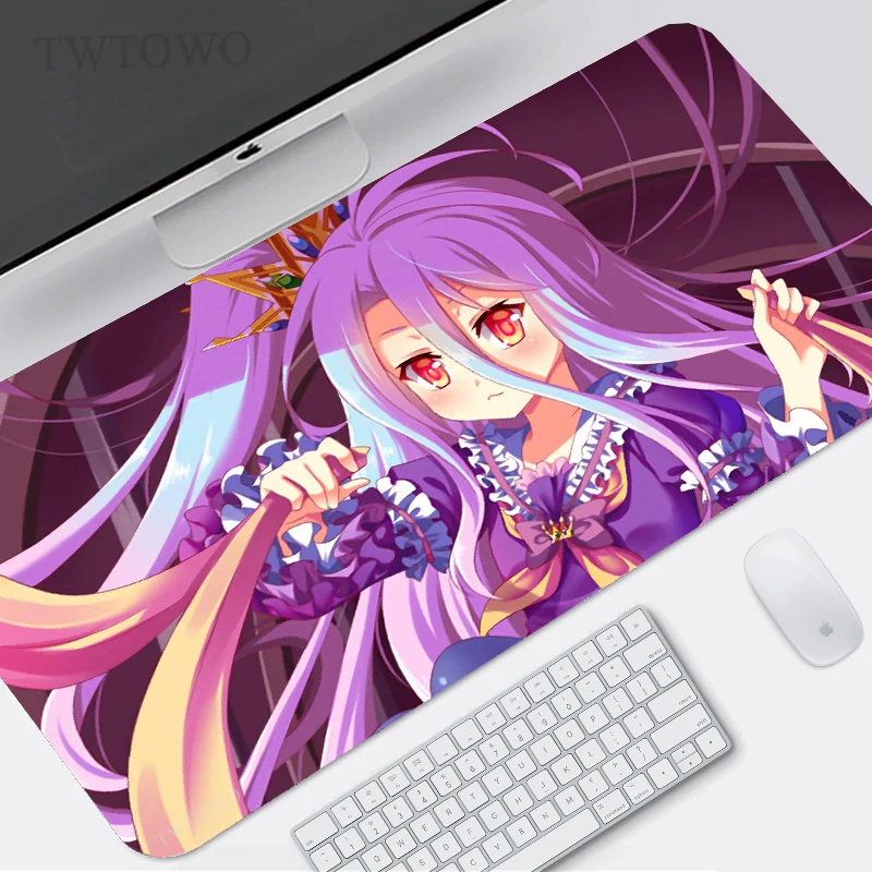 

No Game No Life Mouse Pad Gamer XL New HD Custom Computer Mousepad XXL Mouse Mat MousePads Anti Slip Carpet Soft PC Mouse Mat