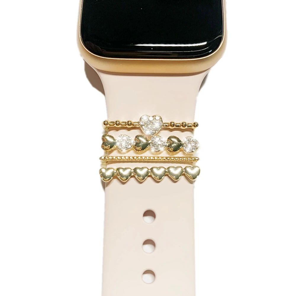 Декоративные кольца-петли для Active 2 Fitibit Sense Versa 3 iWatch 7 6 подходят браслета часов