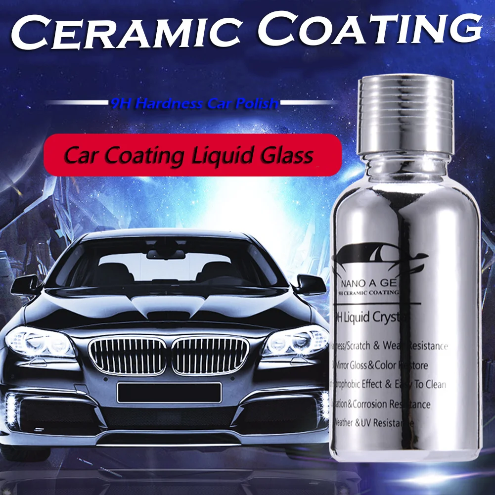 

30 Ml Car Ceramic Nano Coating Liquid 9H Glass Hardness Crystal Spray Paint Polishing Spraying Wax Hydrophobic Coating For Paint