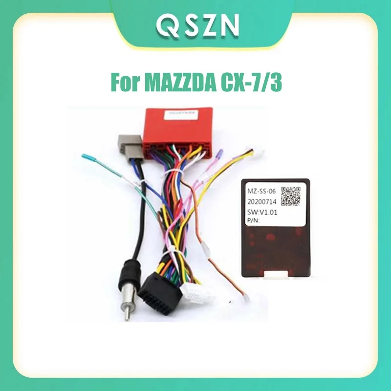 

Автомобильный радиоприемник QSZN Canbus для 2014 MAZDA/CX-7/3 для 2004-2009 MAZDA 3/ AXELA, радио, жгут проводов, кабель питания, автомобильный радиоприемник