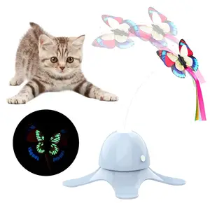 Electronic Pet Cat Toy Smart Automatic Funny Cat Exercise Toy Electric Rotating Kitten Toys Butterfl in India