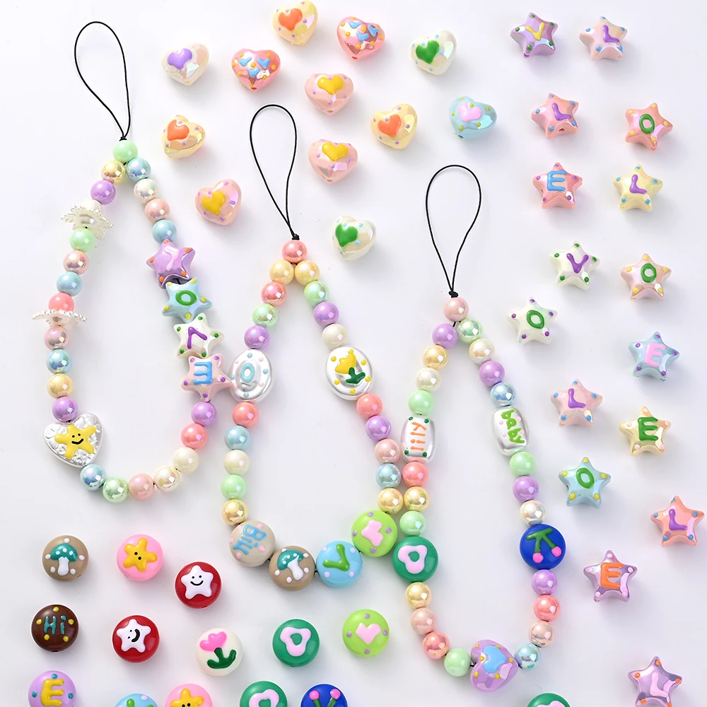 Акриловые бусины для рукоделия 10 шт