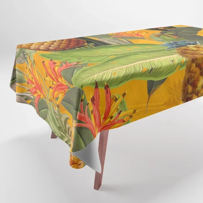 

Скатерть из полиэстера Abstract Flowers Pineapple Animal Garden