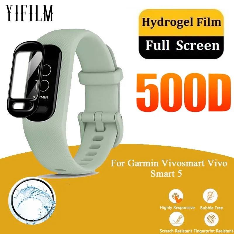 2шт 3D изогнутое покрытие мягкая ПММА защита для Garmin Vivosmart Vivo Smart 5 полное экрана
