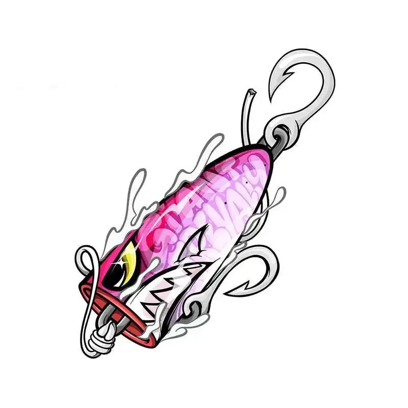 Рыболовная приманка для автомобилей, водонепроницаемый винил для ноутбуков, наклейки на экран багажника автомобиля, наклейка на тележку для ловли карпа