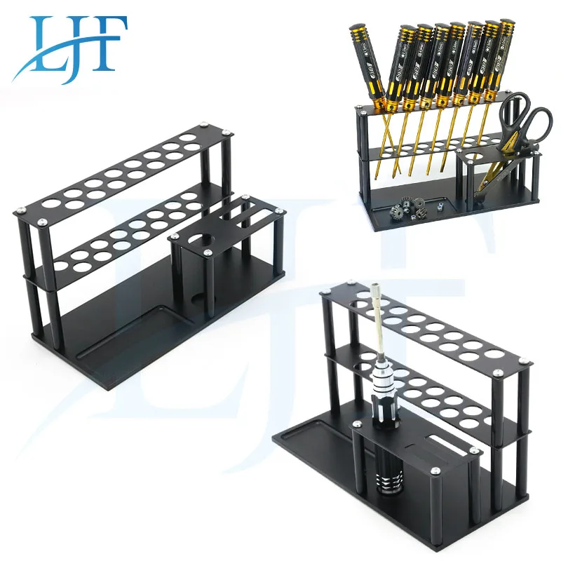 

Aluminum Alloy Tool Storage Rack Screwdriver Tools Bracket Scissors Pliers Knife Storage Holder Tool Socket for RC Model DIYL265