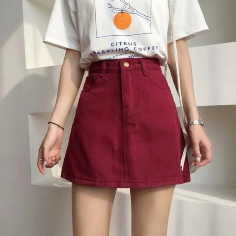 

Selene high-end solid-a-line skirt
