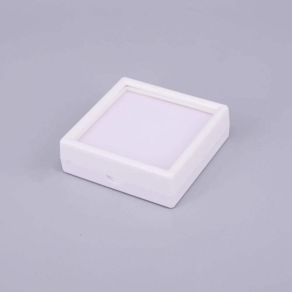 10pcs Creative Visual Acrylic Jewelry Box Square Necklace Bracelet Display Showing Cases Trinket Gift Boxes