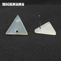 new 1416mm 10 pieces high quality acetic acid resin triangle smooth earring base connectors linkers for diy earring accessories