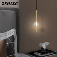 2022 nordic led bedside small chandeliers modern minimalist pendant lamps for living room restaurant bedroom study bar lighting