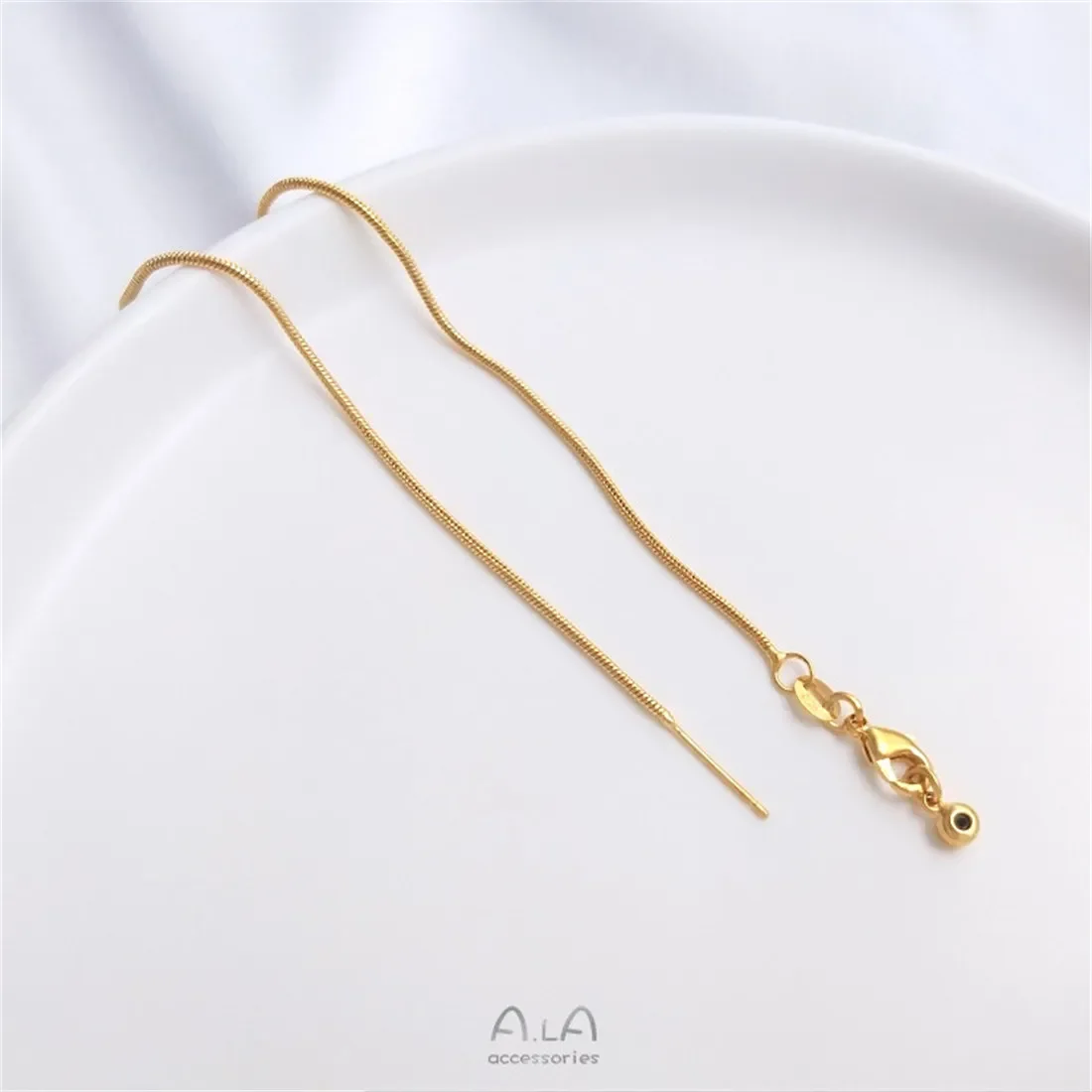 Вакуумный гальванический универсальный браслет из натурального золота 24 карата