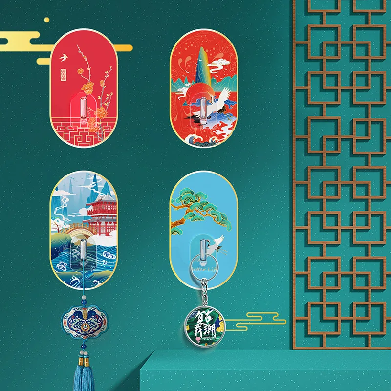 8 шт./коробка настенные крючки-держатели для пальто и ключей