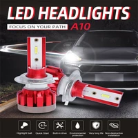 h7 h4 led headlight 36w 600lm high and low beam headlight conversion 6000k cool white 3000k gold light mini size 2 pack