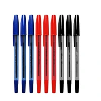 12pcs 3 colors ballpoint pen 0 7mm multi long lasting plastic transparent ball point pens kids school office writing supplies