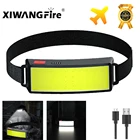 Фонарь налобный COB с фитилем и встроенной литиевой батареей