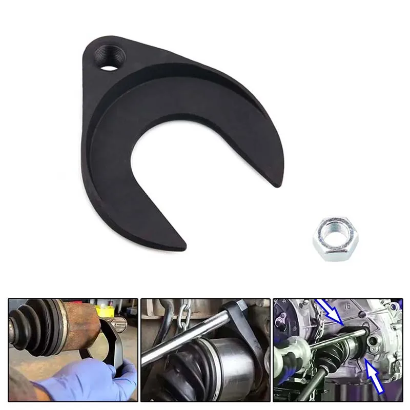 

52 мм инструмент для снятия оси Cv, адаптер для съемника шарнира привода переднего колеса, съемник ступицы, установщик оси, съемник, гаражные инструменты