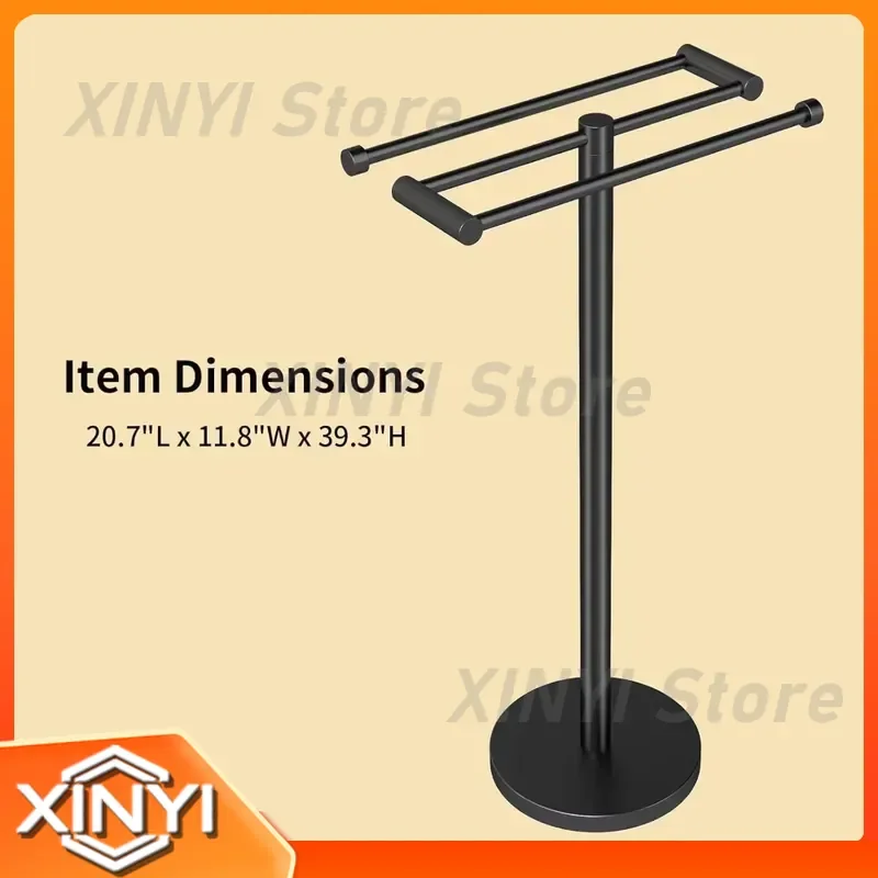 Напольная вешалка для полотенец YUMORE Tall Freestanding Modern: большая вместимость, экономия пространства, для ванной комнаты (art.: 3920da89aca84) - 3920da89aca84