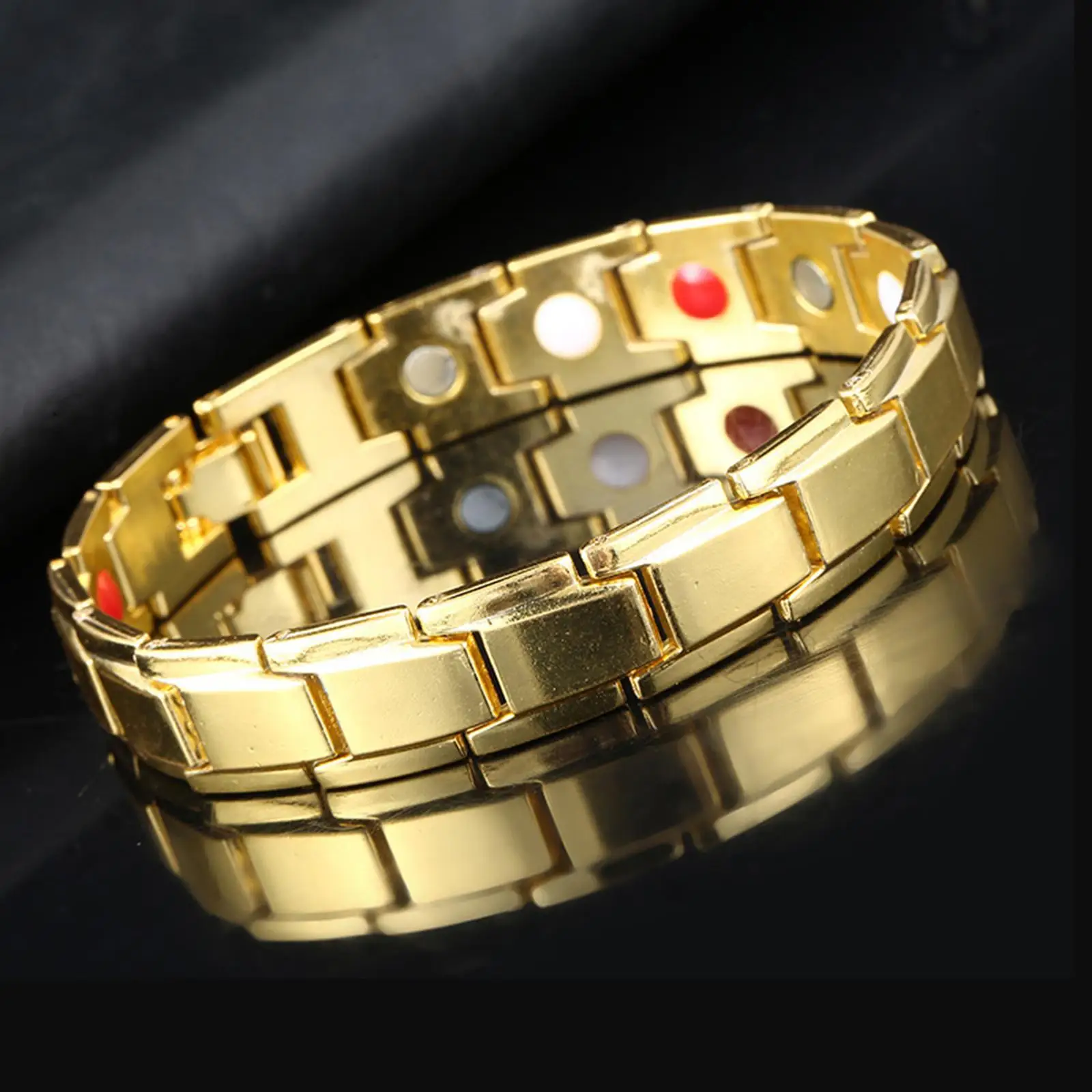 Браслет магнитной терапии из титановой стали способствует циркуляции крови