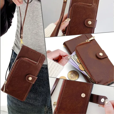 Кожаный чехол-кошелек для Samsung Galaxy A80 A82 A81 A90 A91 S5 S6 S7 S8 S9 S10 S10E S20 FE Ultra Edge Lite Plus 4G 5G Flip Cover