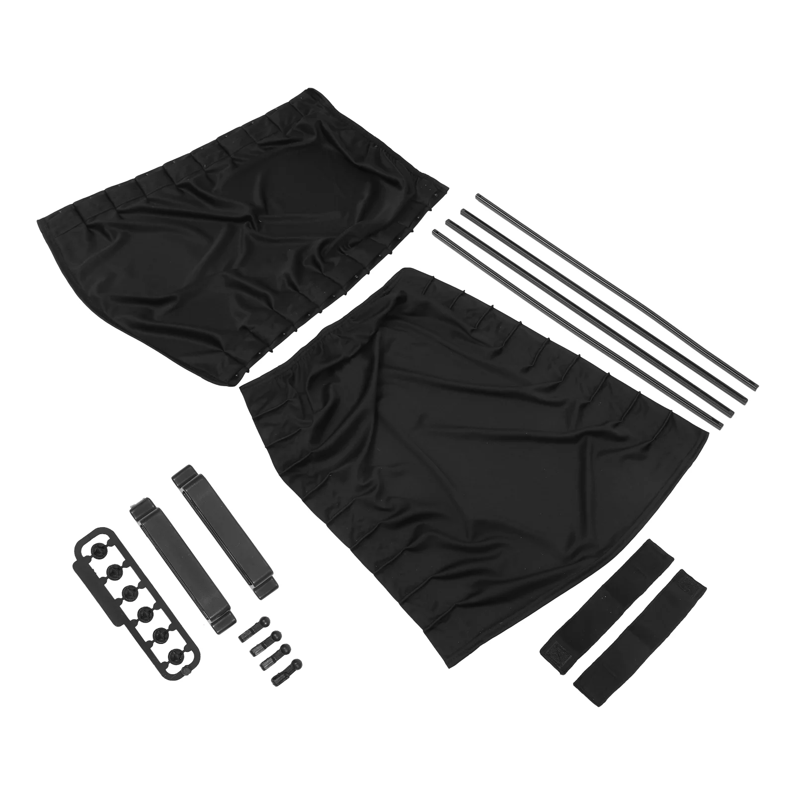 

Magnetic Curtains Car Sunshade Polyester Window 50X39CM SUV Accessory Rail-mounted Black Covers Baby