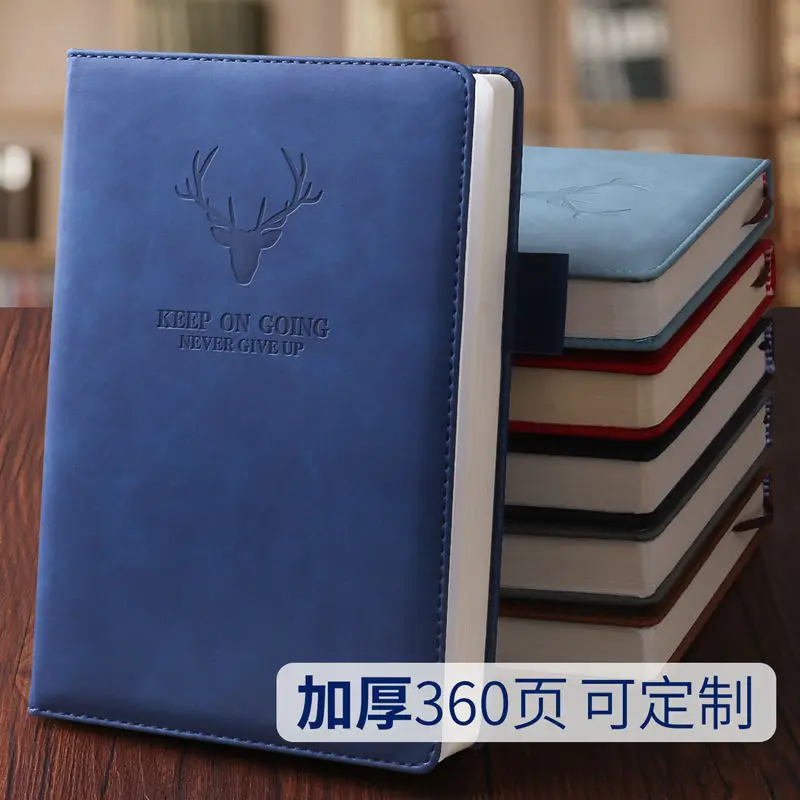 

200 Pages A5 Notebook Super Thick Simple College Student Diary Work Meeting Notebook Business Notebook Wholesale