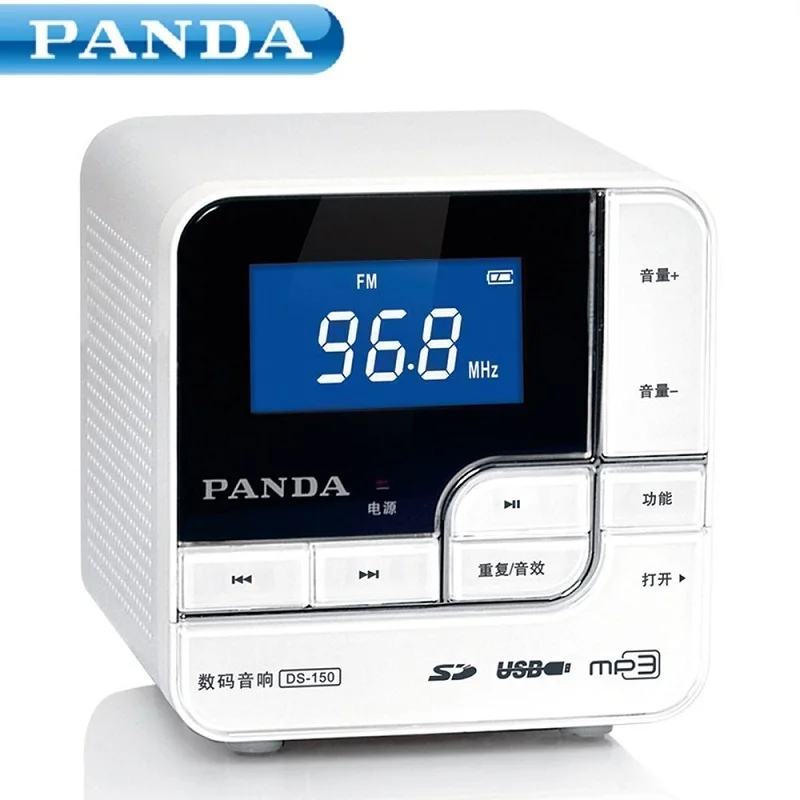 Мини аудио сабвуфер PANDA DS150 с картой маленькая колонка плеер радио | Электроника