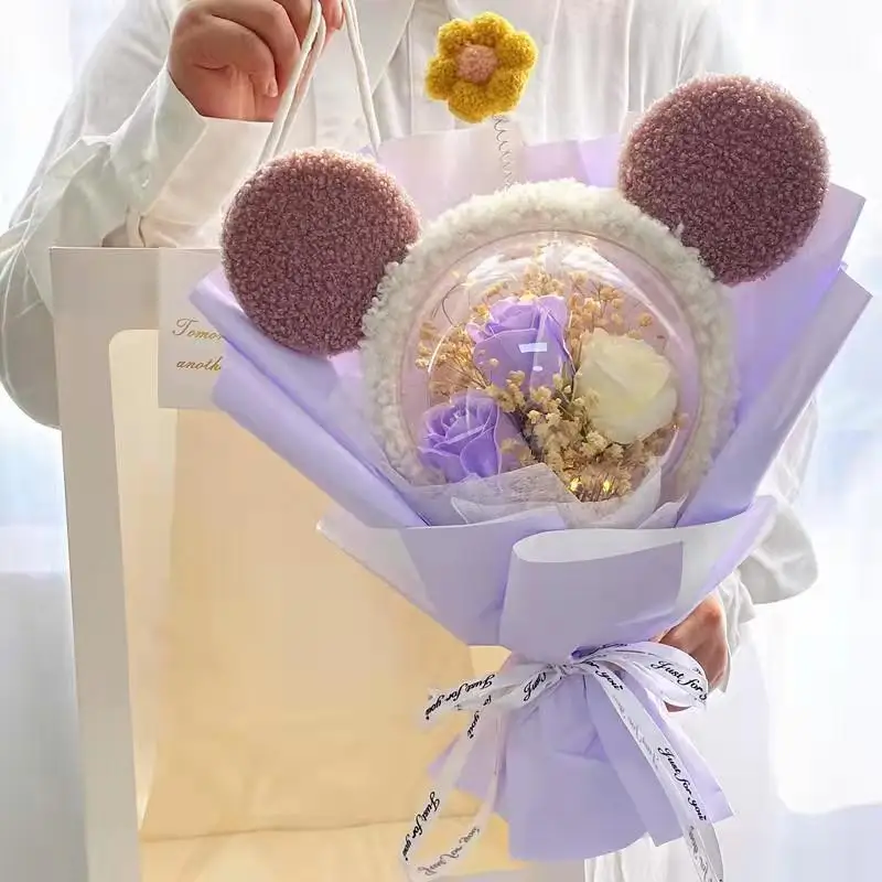 Gypsophila букет из сушеных цветов Xingdailu кукла креативная Милая Сетка Красный