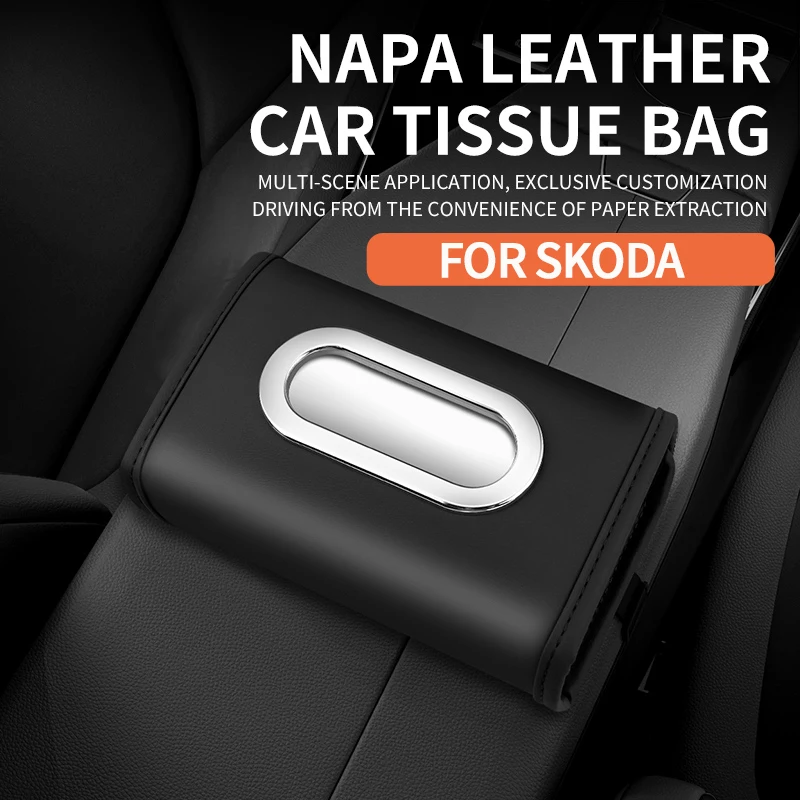 Фото Подвесная коробка для салфеток для автомобиля Skoda: Fabia, Kamiq, Superb, Scala, Enyaq-iV, MK3, VisionS, Yeti – Аксессуары для интерьера автомобиля №4