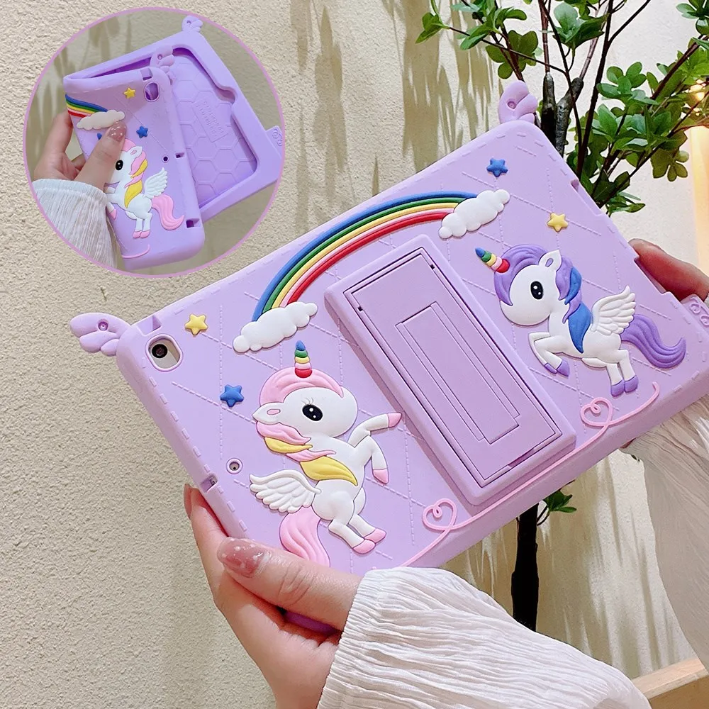 

3D Unicorn Soft IPad Case For IPad 9th 8th 7th Generation Ipad Air 2 Case 2022 Mini 1 2 3 4 5 6 Kids Case IPad Air5 Air4 Pro 11