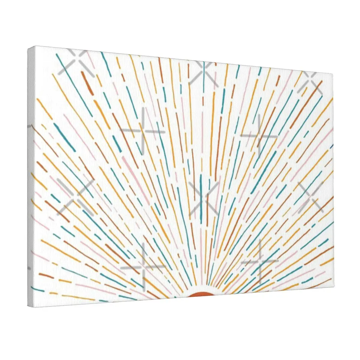 

Sunshine All Around Canvas Frameless Painting Easy To Hang Natural Solid Wood Frame Birthday Gift Solvent-Free Ink Multi-Style