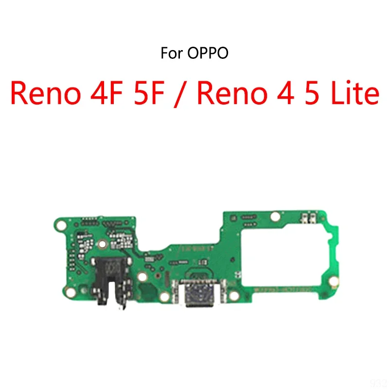 Фото USB-порт для зарядки док-станции, разъем, гибкий кабель для OPPO Reno 4F 5F 4 5 Lite, модуль зарядной платы №2