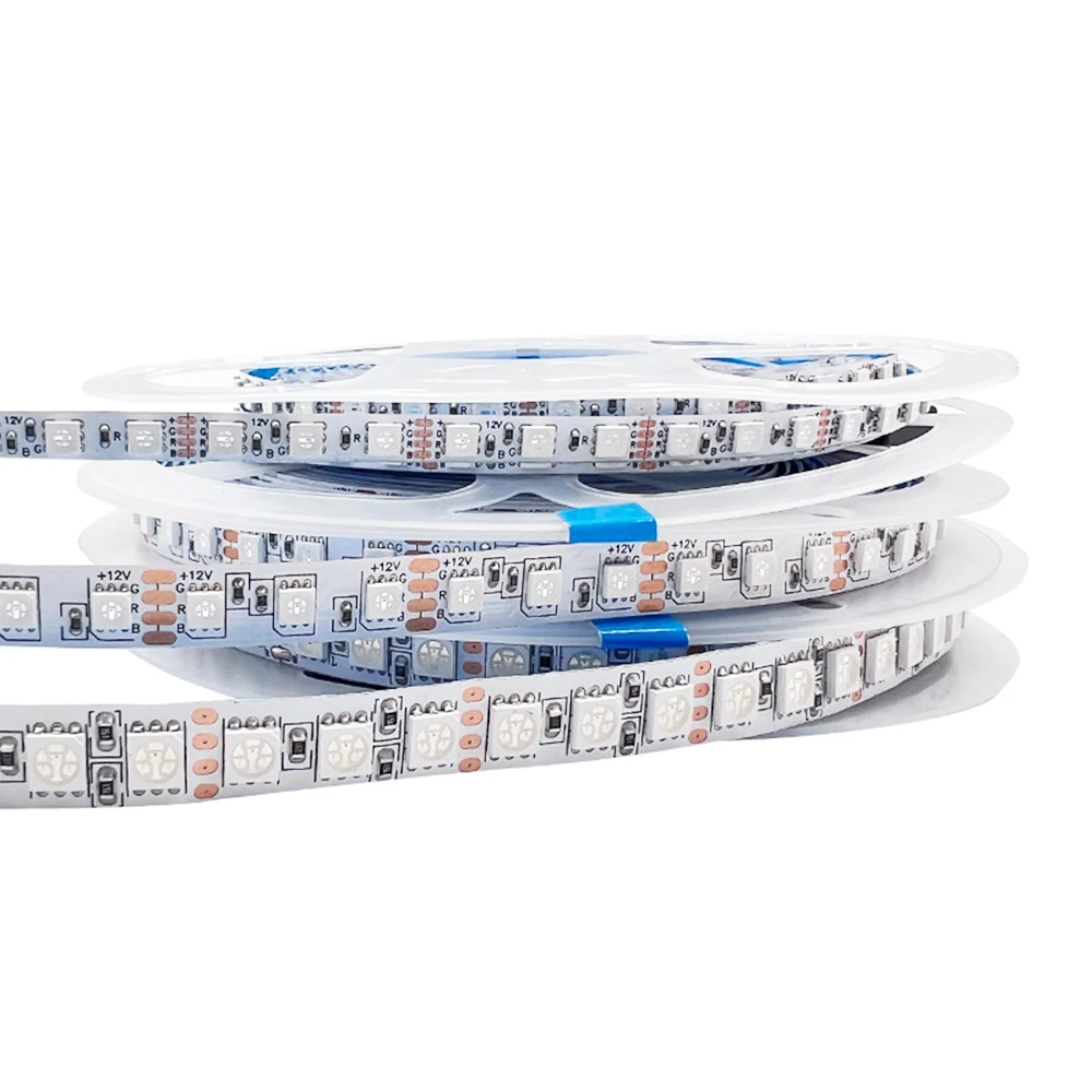 5 мм, 3535 SMD, 5 мм, 8 мм, узкая ширина печатной платы 5050 SMD, 10 мм, ширина 120 Φ s/m, RGB, фотолента, цветовая сменная, 12 В, 24 В постоянного тока, гибкая фотолента