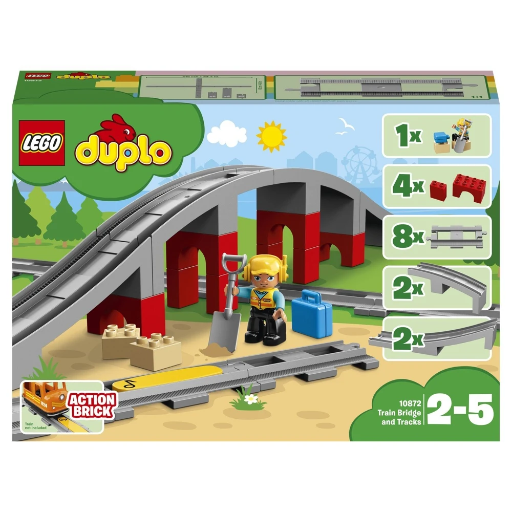 Конструктор LEGO DUPLO Железнодорожный мост 10872 |