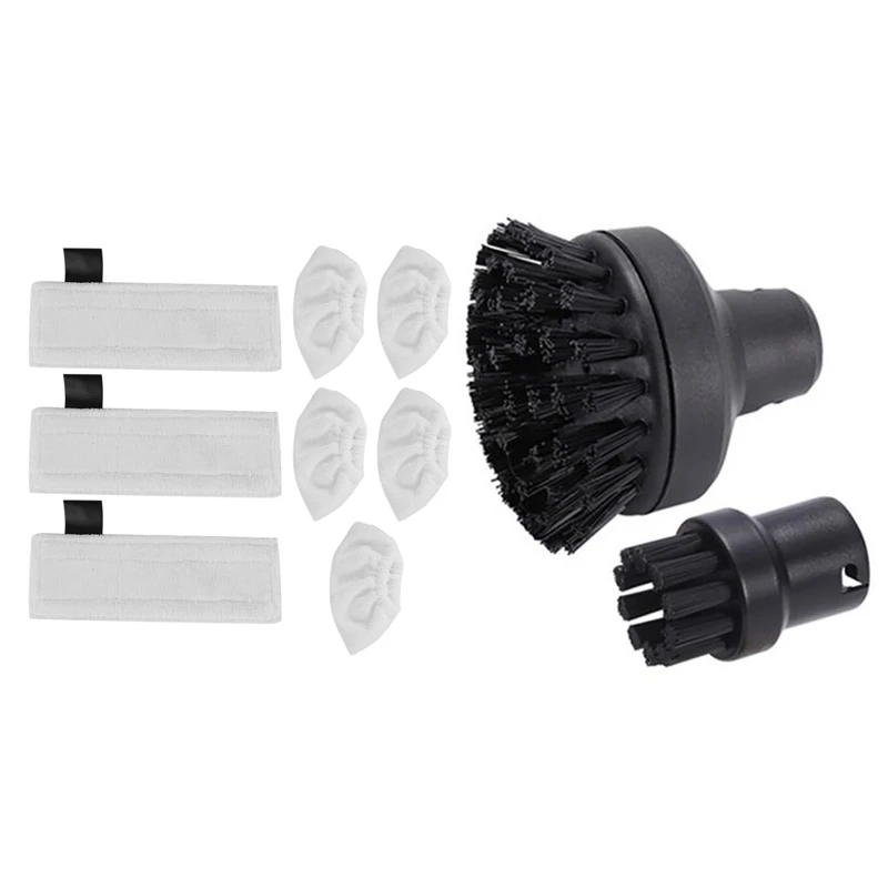 

Mopping Pad Rag Nozzle Cover With Round Brush Cleaning Brush, For Karcher SC1 SC3 SC4 SC5 Mop Easyfix Steam Mops Cloth