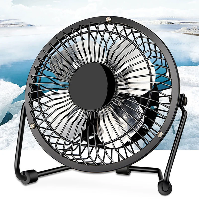 Desktop fan mute small USB fan 360 rotating portable desktop fan 2 speed mini personal home office travel camping 4 inch black Desktop fan mute small USB fan 360 rotating portable desktop fan 2 speed mini personal home office travel camping 4 inch black