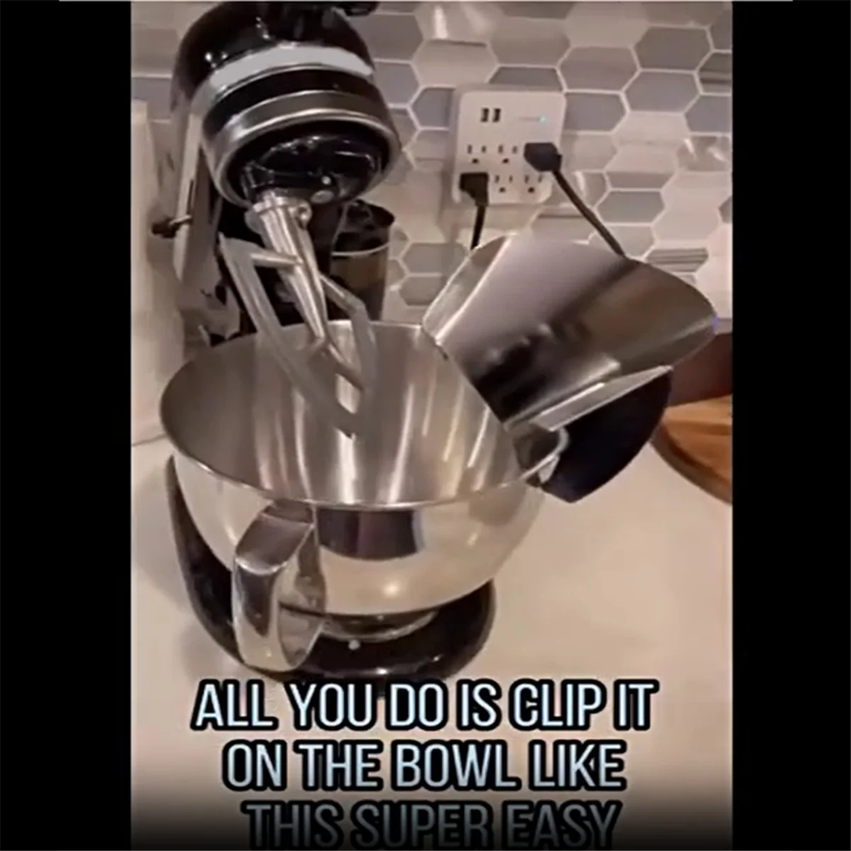 Dumping Protective Cover for Kitchenaid Bowls Treasure Stainless Steel Pouring Channel Accessories