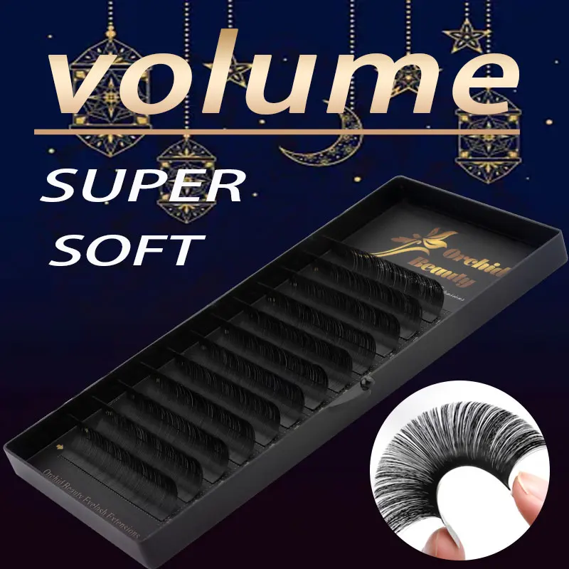 

Orchid Beauty Faux mink individual eyelash lashes maquiagem cilios for professionals soft mink eyelash extension